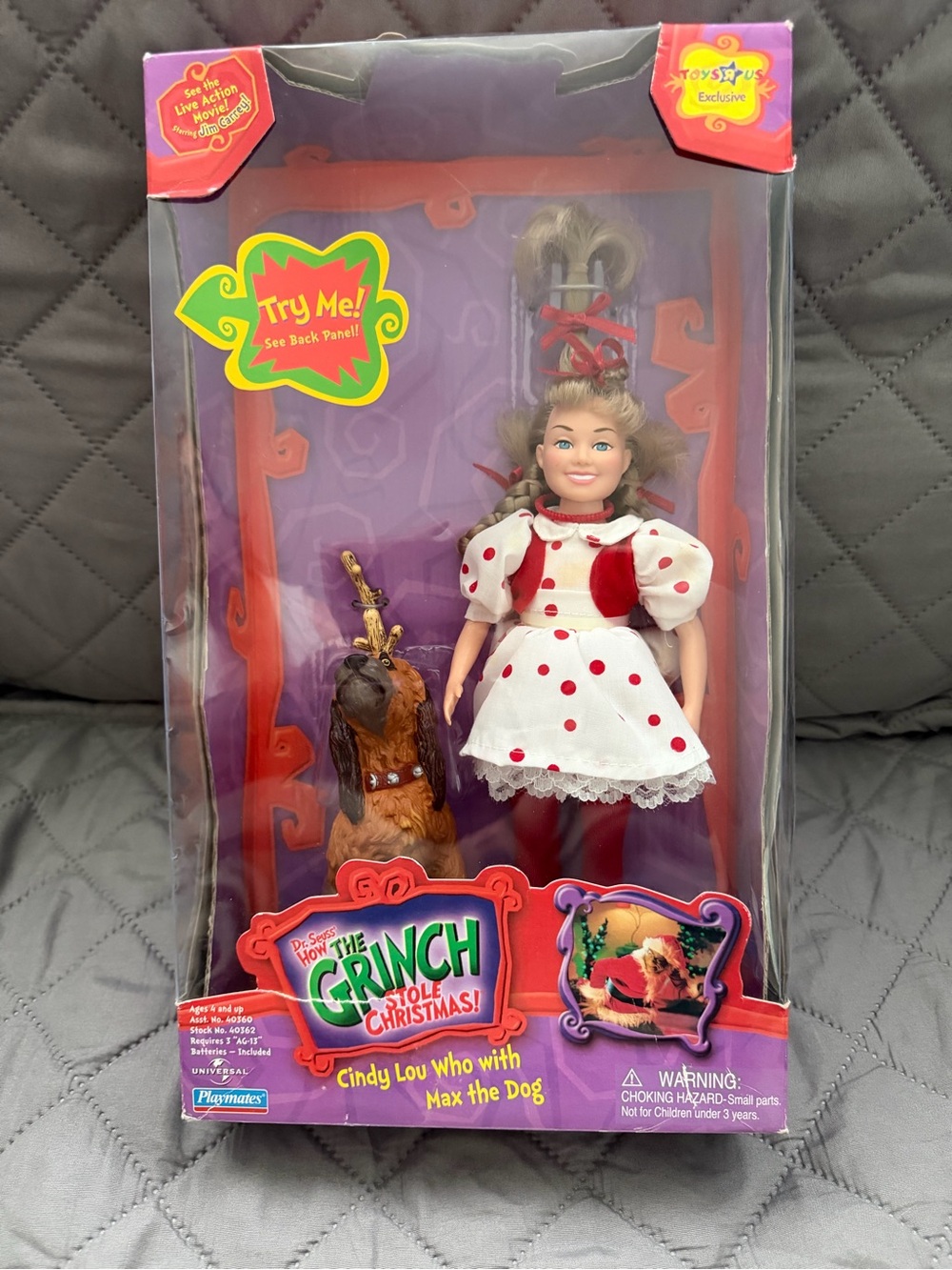 Cindy Lou Who Doll with Max the Dog - The Grinch Stole Christmas New Sealed